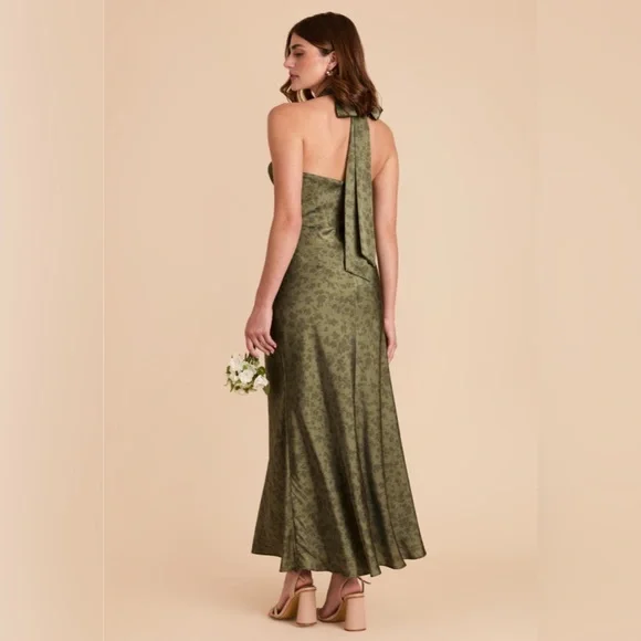 BIRDY GREY | Monique Matte Satin Dress - Bright Martini Dreamy Floral - Picture 3 of 3